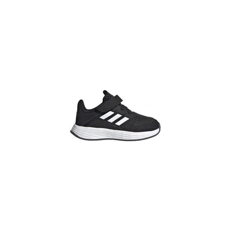 Czarne buty sportowe dziecięce Adidas sznurowane duramo