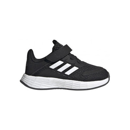 Czarne buty sportowe dziecięce Adidas sznurowane duramo