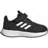 Czarne buty sportowe dziecięce Adidas sznurowane duramo