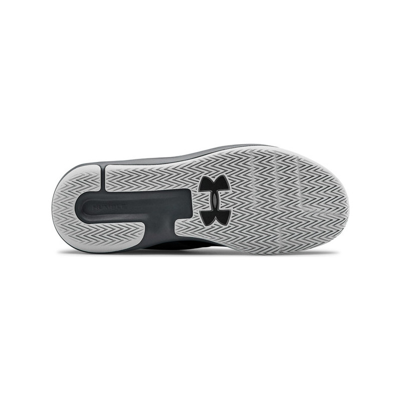 Czarne buty sportowe dziecięce Under Armour ze skóry sznurowane