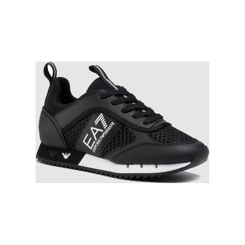 Czarne buty sportowe Emporio Armani sznurowane