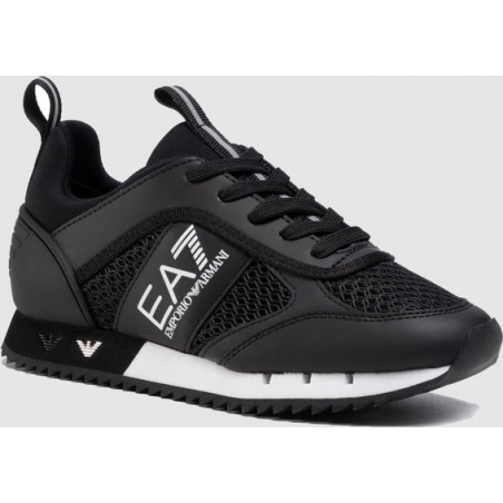 Czarne buty sportowe Emporio Armani sznurowane