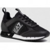 Czarne buty sportowe Emporio Armani sznurowane