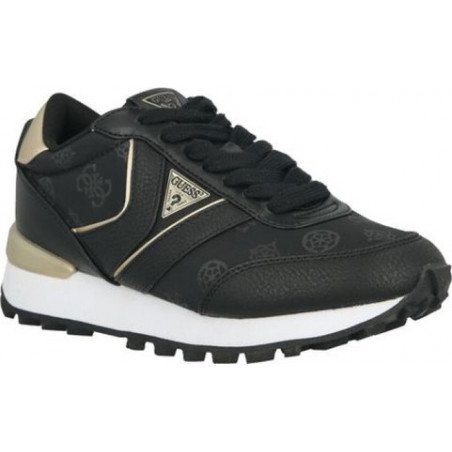 Czarne buty sportowe Guess w sportowym stylu ze skóry