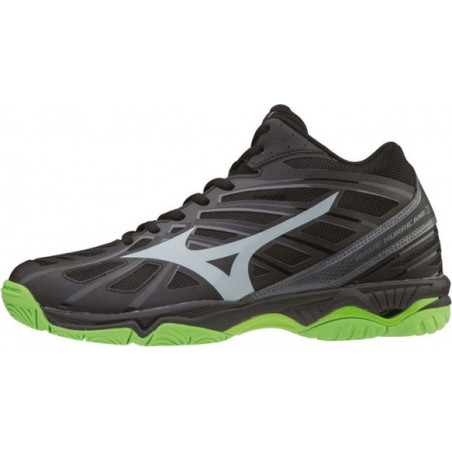 Czarne buty sportowe Mizuno sznurowane