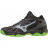 Czarne buty sportowe Mizuno sznurowane