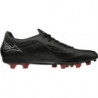 Czarne buty sportowe Mizuno w sportowym stylu ze skóry