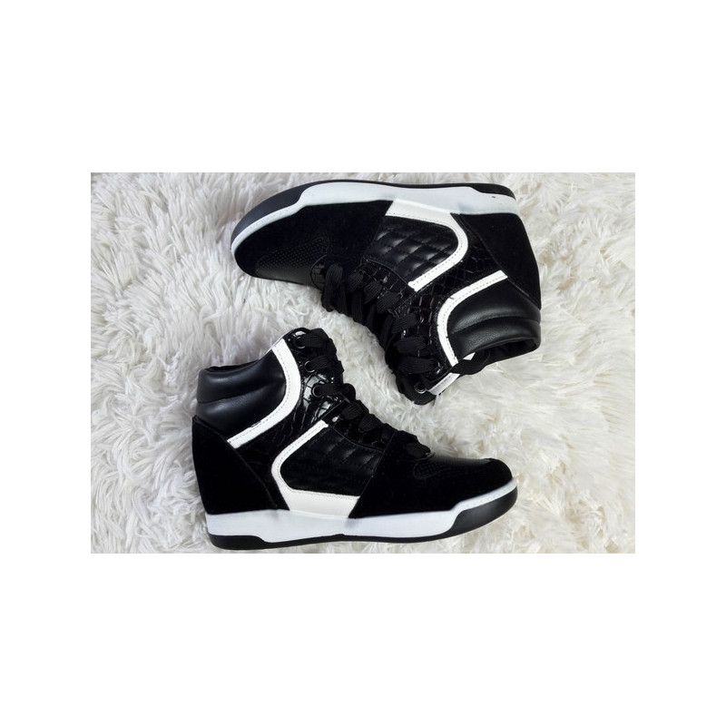 Czarne buty sportowe Pantofelek24