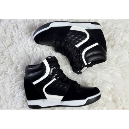 Czarne buty sportowe Pantofelek24