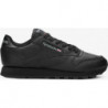 Czarne buty sportowe Reebok w sportowym stylu ze skóry