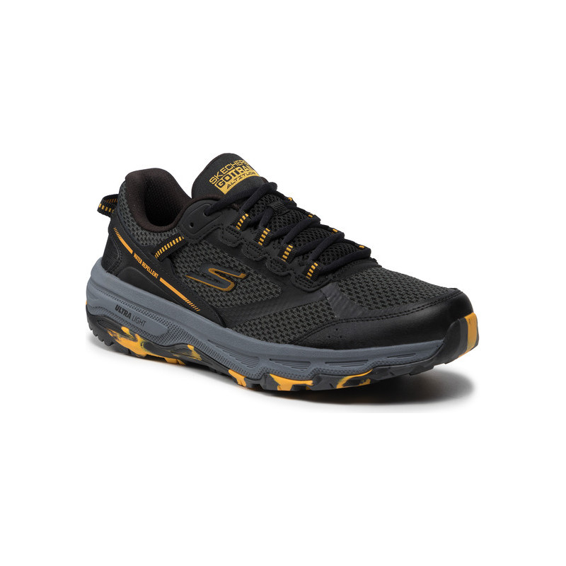 Czarne buty sportowe Skechers sznurowane w sportowym stylu