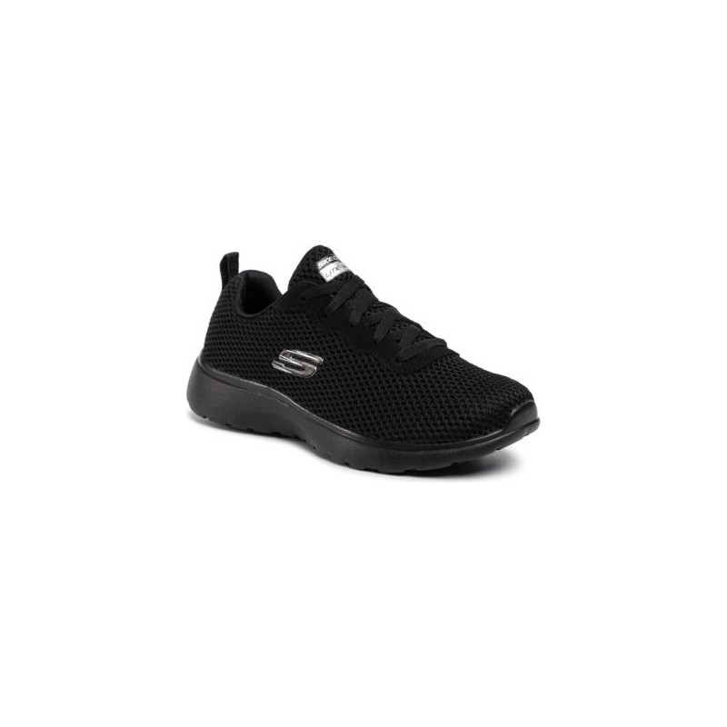 Czarne buty sportowe Skechers z płaską podeszwą