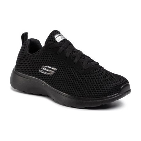Czarne buty sportowe Skechers z płaską podeszwą