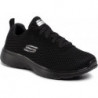 Czarne buty sportowe Skechers z płaską podeszwą