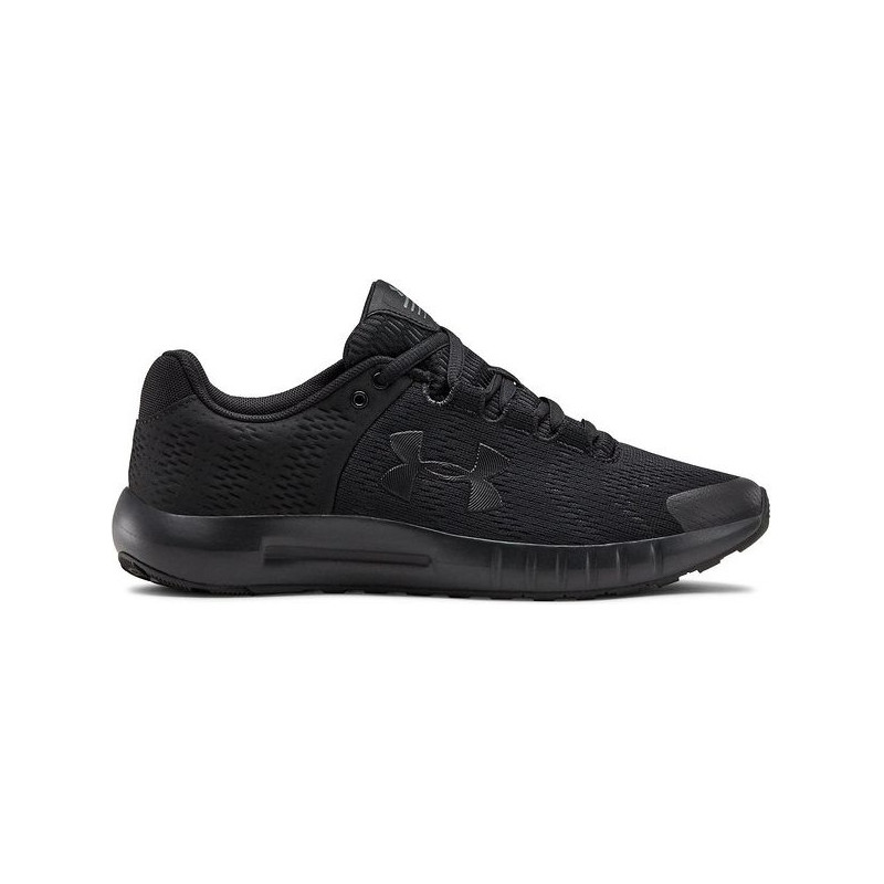 Czarne buty sportowe Under Armour z płaską podeszwą