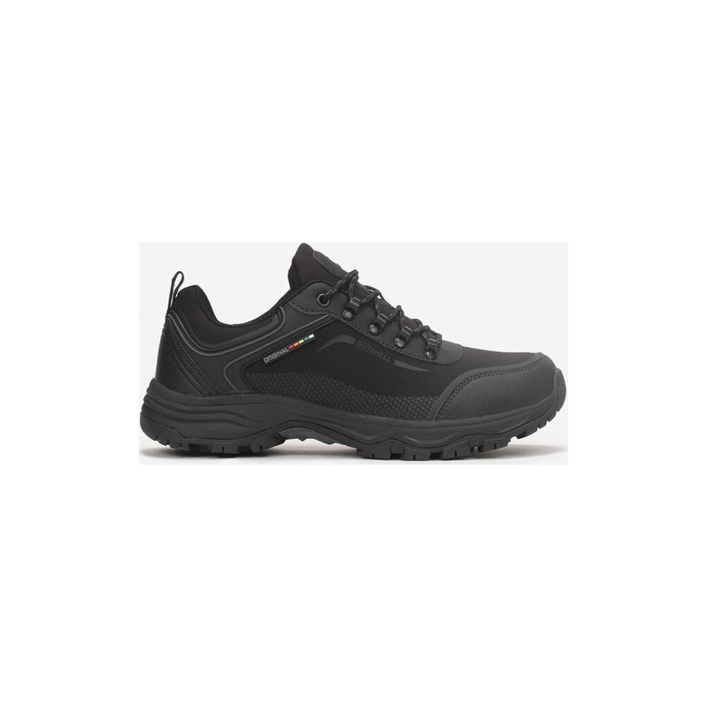 Czarne buty trekkingowe born2be