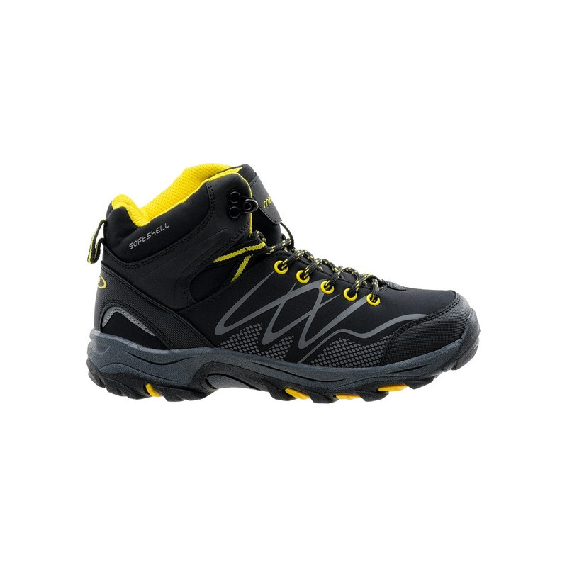 Czarne buty trekkingowe dziecięce Martes sznurowane