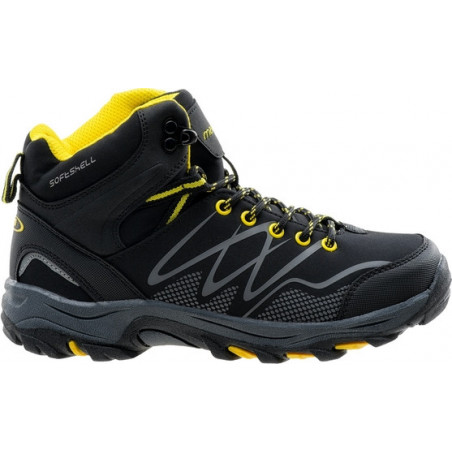 Czarne buty trekkingowe dziecięce Martes sznurowane
