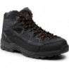 Czarne buty trekkingowe Elbrus sznurowane