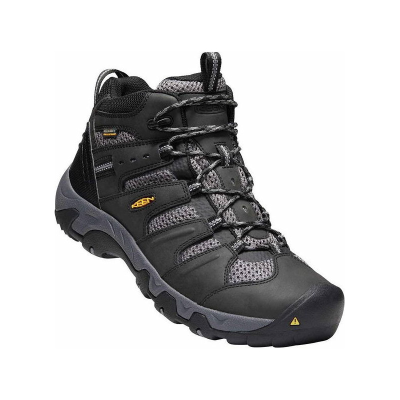 Czarne buty trekkingowe Keen sznurowane