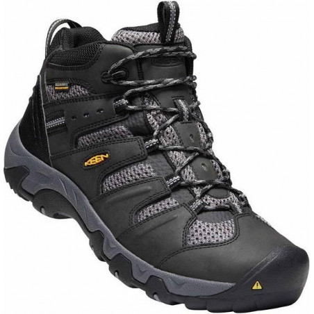 Czarne buty trekkingowe Keen sznurowane
