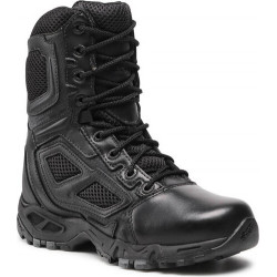 Czarne buty trekkingowe Magnum z płaską podeszwą sznurowane