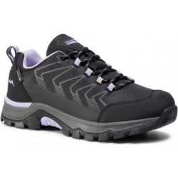 Czarne buty trekkingowe Sprandi Earth Gear z płaską podeszwą sznurowane
