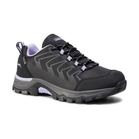 Czarne buty trekkingowe Sprandi Earth Gear z płaską podeszwą sznurowane