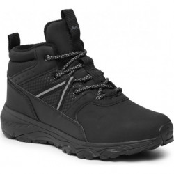 Czarne buty trekkingowe Sprandi sznurowane