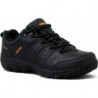 Czarne buty trekkingowe TESTUDO w sportowym stylu sznurowane