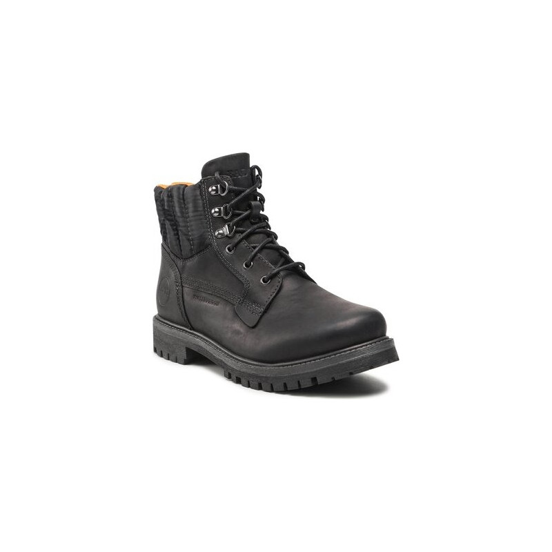 Czarne buty zimowe Badura