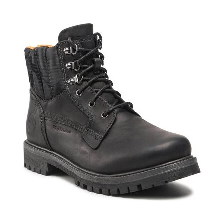 Czarne buty zimowe Badura