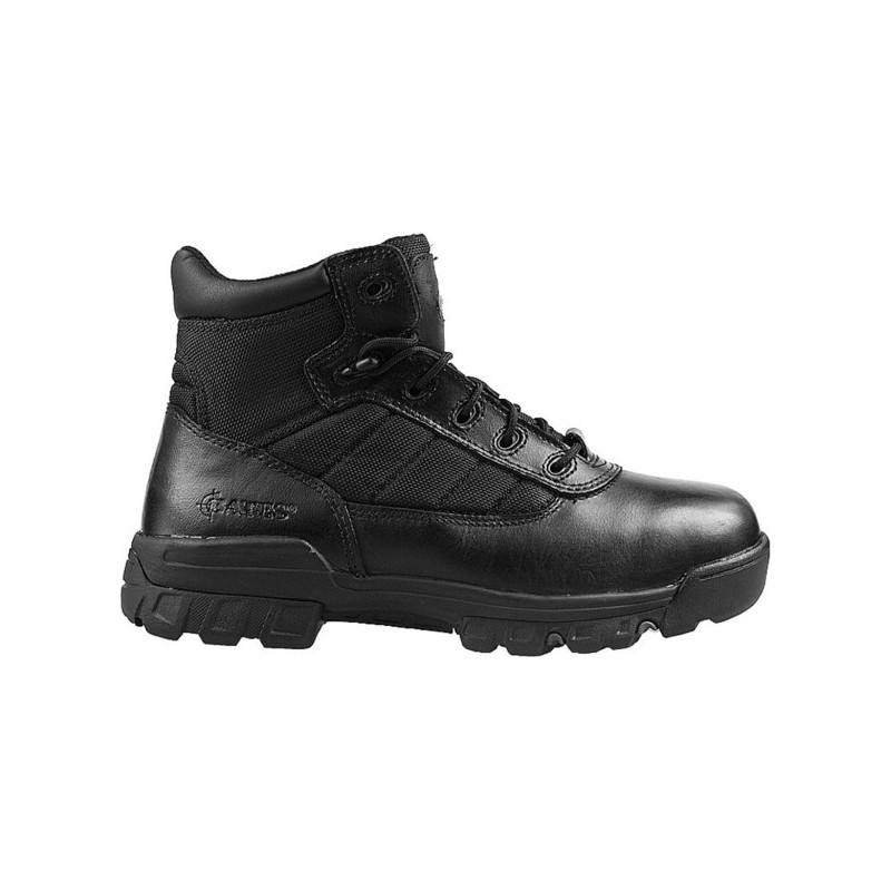 Czarne buty zimowe Bates w stylu casual ze skóry