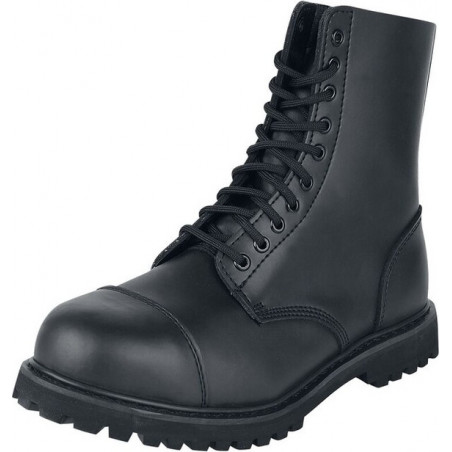 Czarne buty zimowe Brandit w militarnym stylu