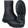 Czarne buty zimowe Brandit ze skóry