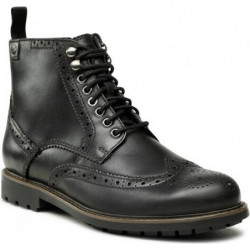 Czarne buty zimowe Clarks sznurowane