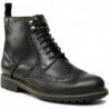 Czarne buty zimowe Clarks sznurowane