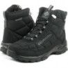Czarne buty zimowe Columbia sznurowane