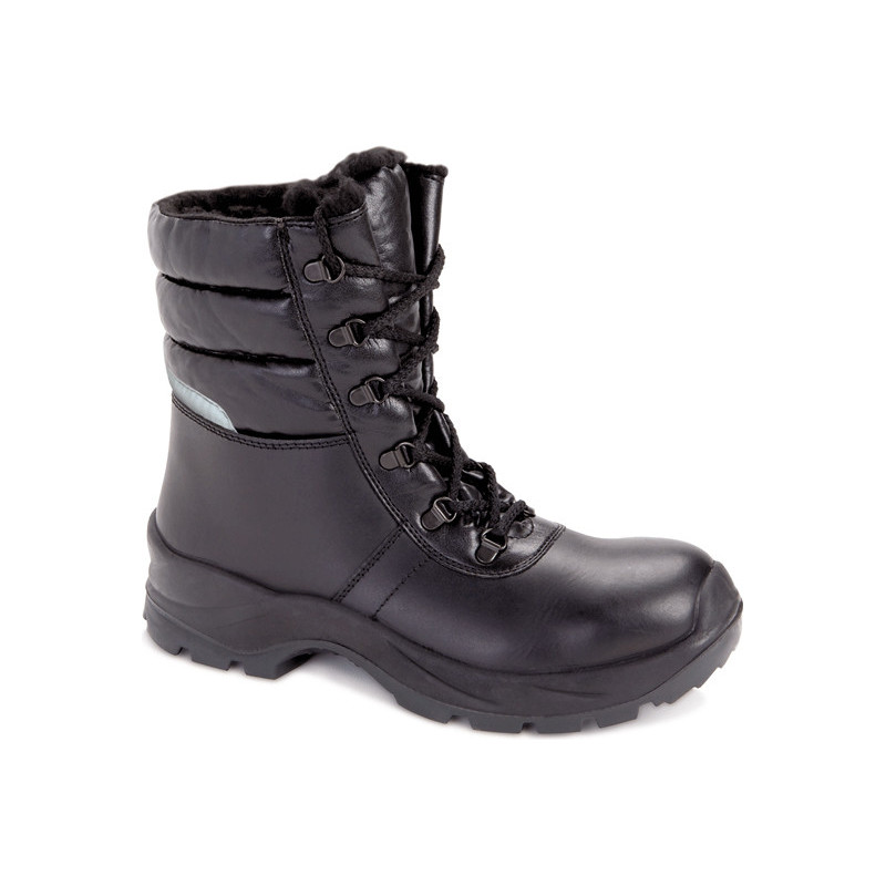 Czarne buty zimowe Demar w sportowym stylu