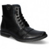 Czarne buty zimowe Gregor na zamek