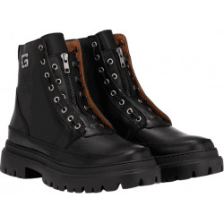 Czarne buty zimowe Guess na zamek