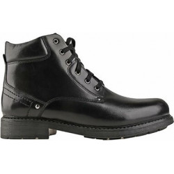 Czarne buty zimowe Sergio Bardi sznurowane
