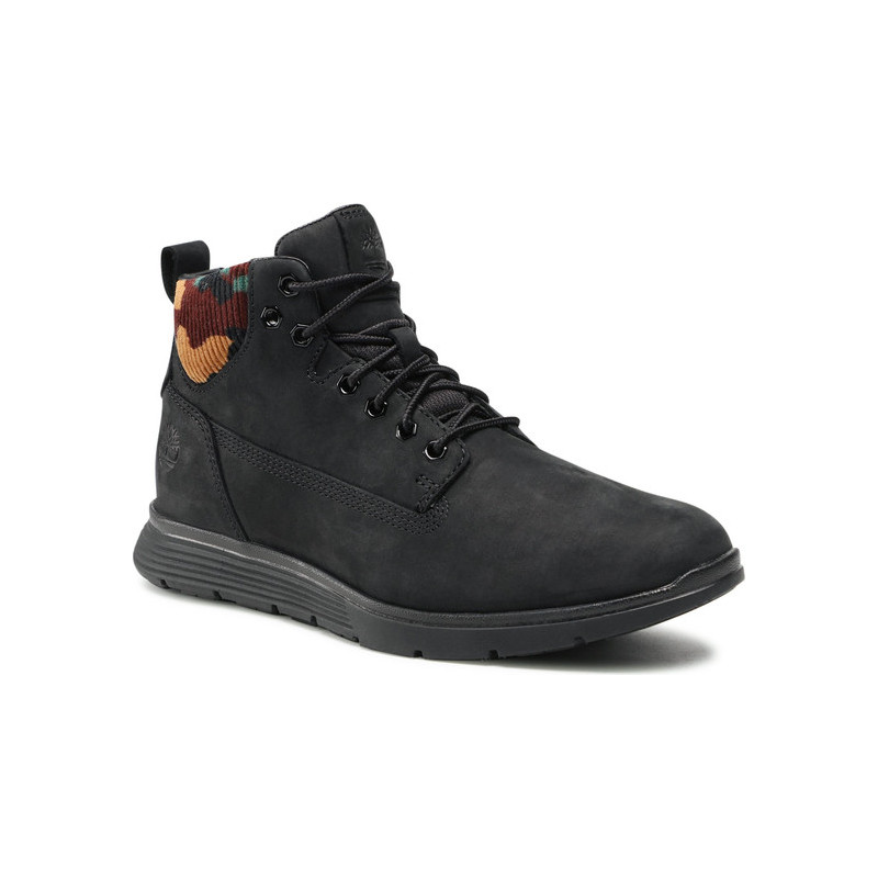 Czarne buty zimowe Timberland w sportowym stylu
