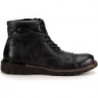 Czarne buty zimowe Wittchen sznurowane z weluru
