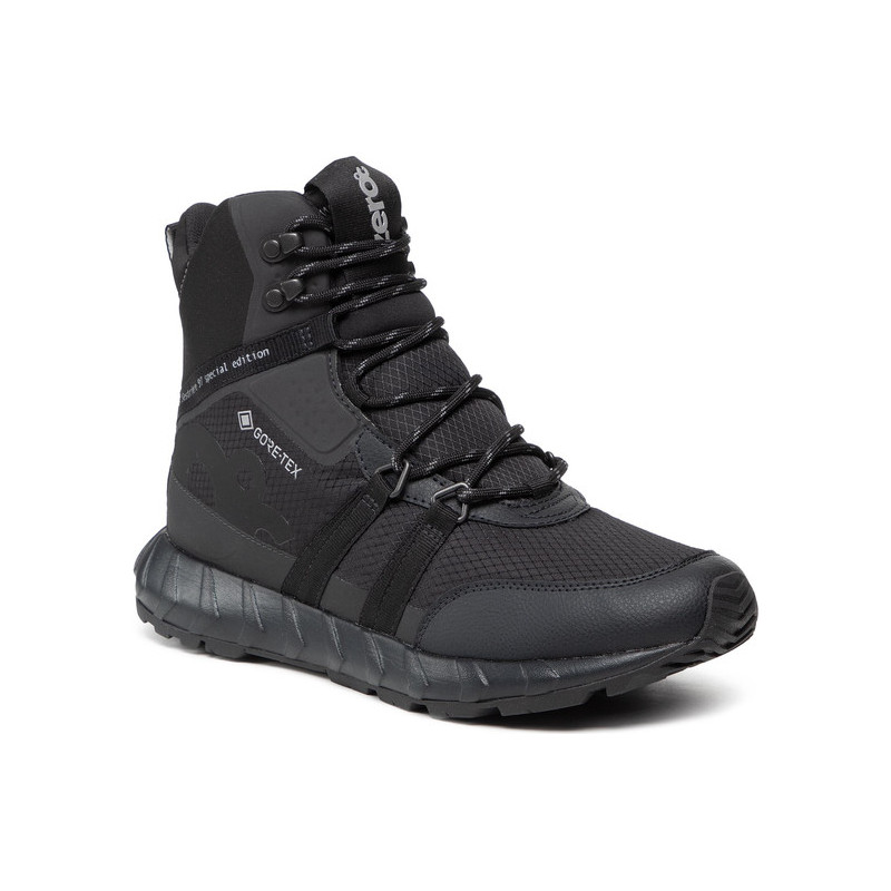 Czarne buty zimowe Zeroc w stylu casual