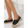 Czarne espadryle born2be