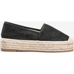 Czarne espadryle Gemre.com.pl z tkaniny