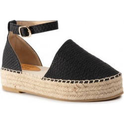 Czarne espadryle Jenny Fairy w stylu casual