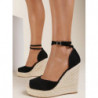 Czarne espadryle Renee z tkaniny