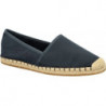 Czarne espadryle Tommy Hilfiger w stylu casual z tkaniny z płaską podeszwą